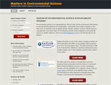 Tablet Screenshot of mastersinenvironmentalscience.org